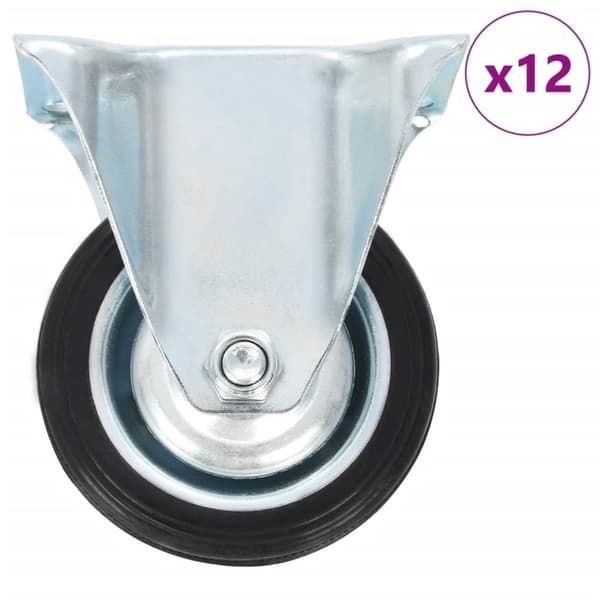 Mooistoerwonen 12 kpl kiinteät pyörät 50 mm
