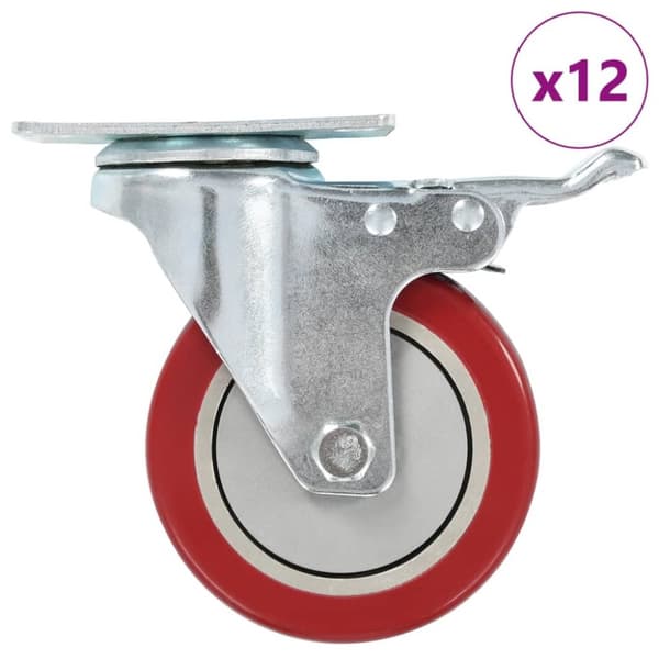 Mooistoerwonen 12 kpl pyörät 100 mm 3