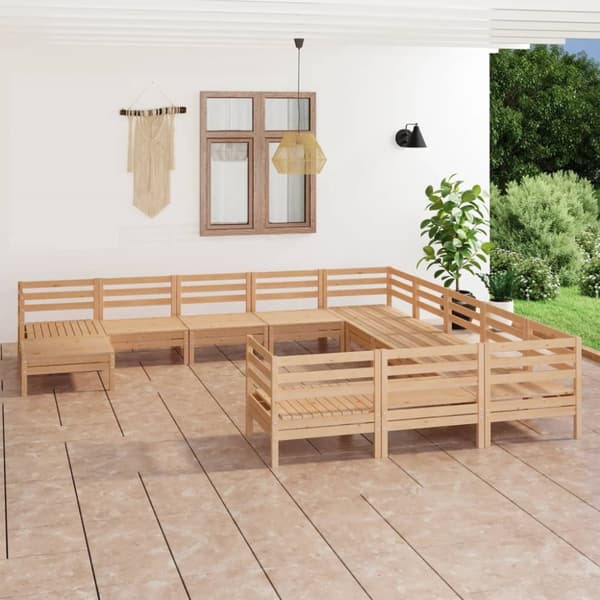 Mooistoerwonen 12-delers loungesett i heltre furu 9