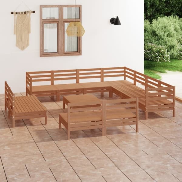 Mooistoerwonen 12-delers loungesett heltre furu honningbrun 1