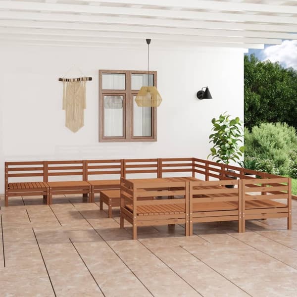 Mooistoerwonen 12-delers loungesett heltre furu honningbrun 6