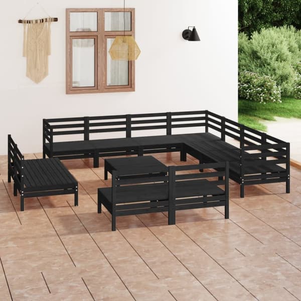 Mooistoerwonen 12-delers loungesett heltre furu svart 1