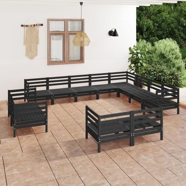 Mooistoerwonen 12-delers loungesett heltre furu svart 5