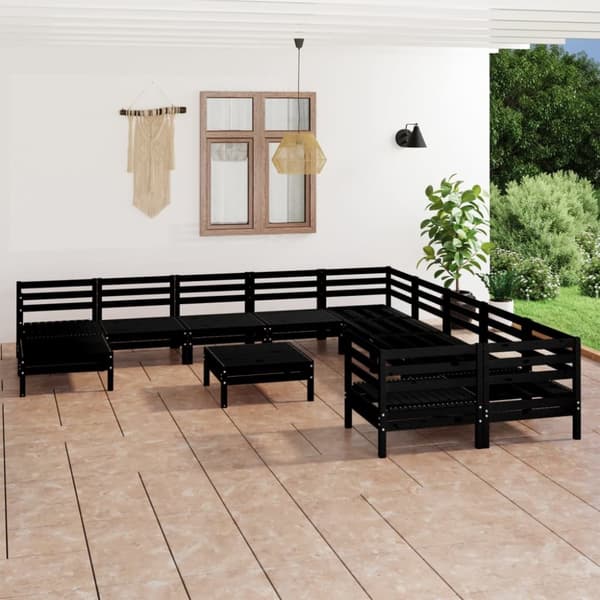 Mooistoerwonen 12-delers loungesett heltre furu svart 8