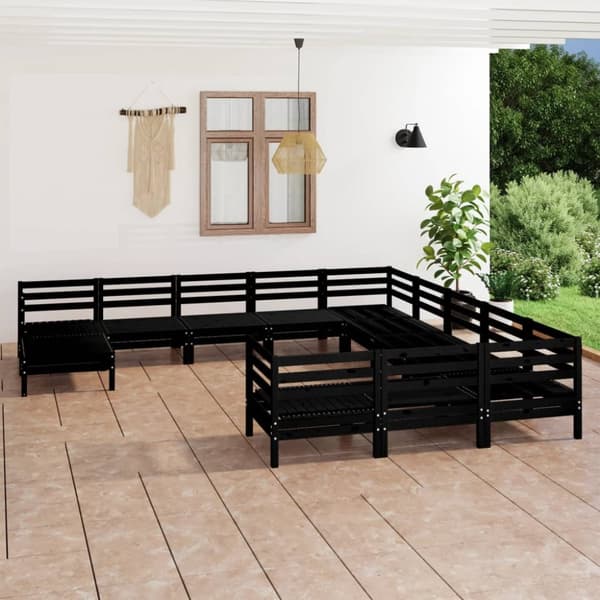 Mooistoerwonen 12-delers loungesett heltre furu svart 9