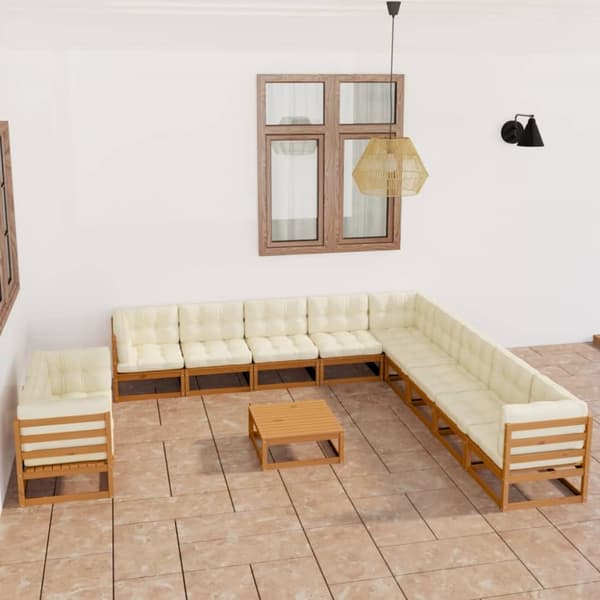 Mooistoerwonen 12-delers sofagruppe med puter heltre furu 41
