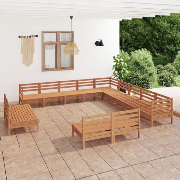 Mooistoerwonen 13-delers loungesett heltre furu honningbrun 1