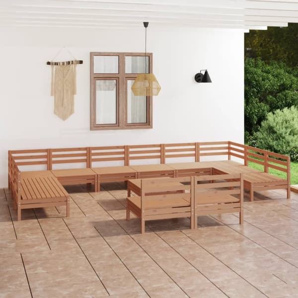 Mooistoerwonen 13-delers loungesett heltre furu honningbrun 5
