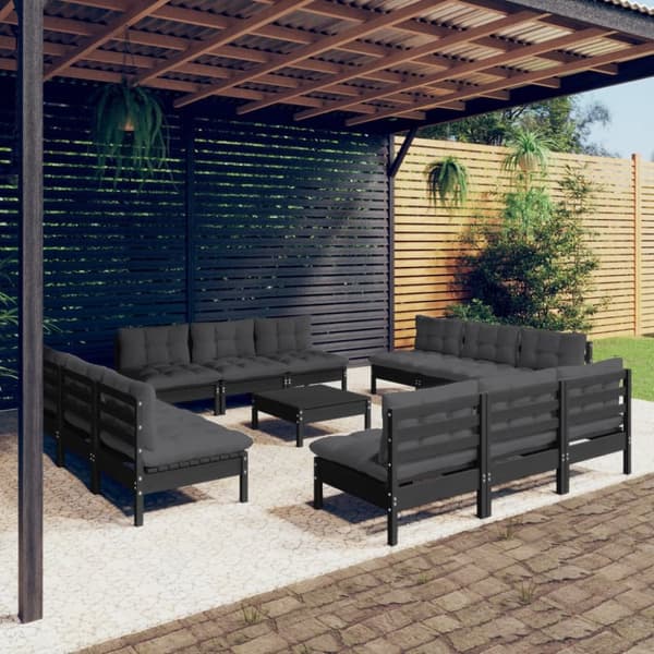 Mooistoerwonen 13-delers loungesett med antrasittfarget pute 12