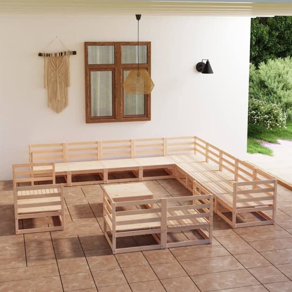 Mooistoerwonen 14-delers loungesett i heltre furu 5