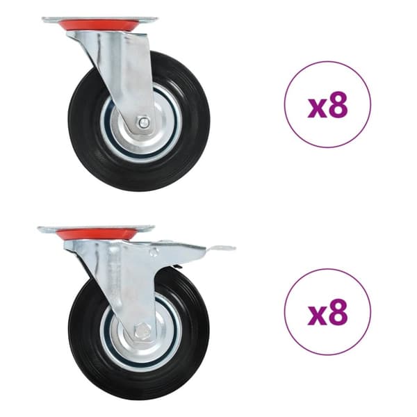 Mooistoerwonen 16 kpl pyörät 125 mm 1