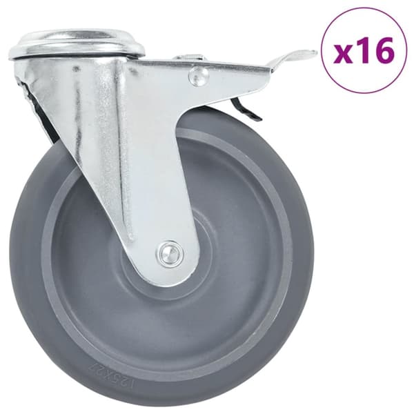 Mooistoerwonen 16 kpl rullapyöriä pultinrei'illä 125 mm 2