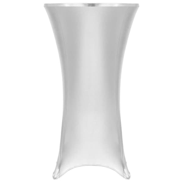 Mooistoerwonen 2 stk. bordduker stretch 70 cm hvite med gull på