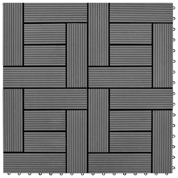 Mooistoerwonen 22 stk. terrassefliser 30x30 cm 2 m² HKC grå 1