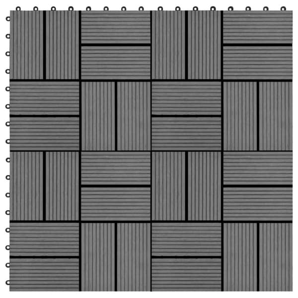 Mooistoerwonen 22 st terrassplattor 30x30 cm 2 m² HKC grå 2