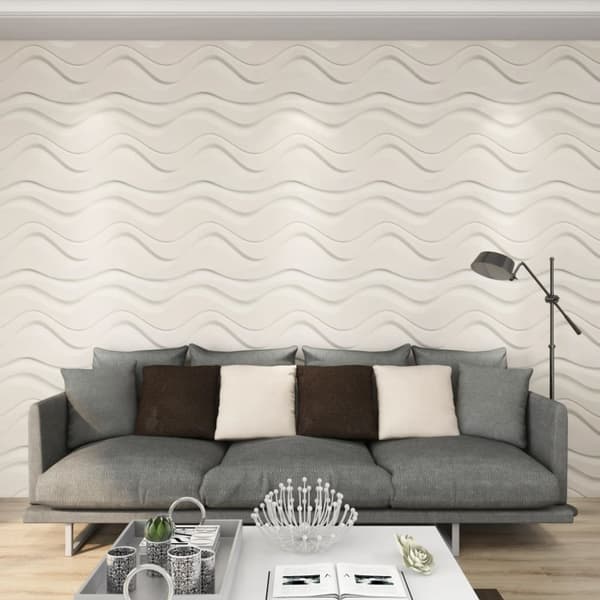 Mooistoerwonen 24 stk. veggpaneler 3D 6 m² 0,5x0,5 m²