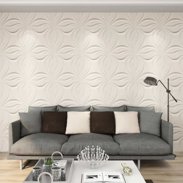 Mooistoerwonen 24 stk. veggpaneler 3D 6 m² 0,5x0,5 m 6