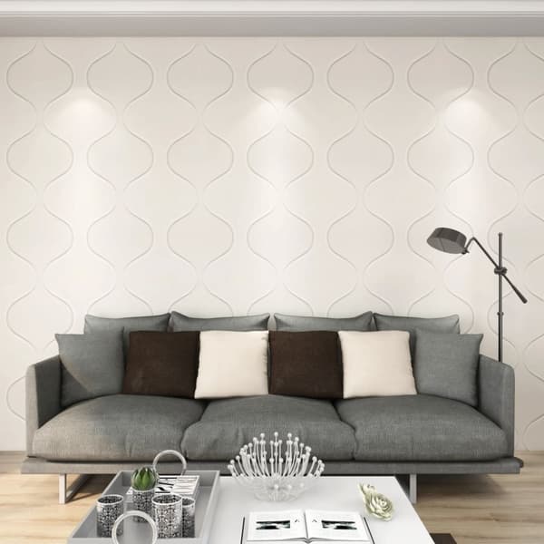 Mooistoerwonen 24 stk. veggpaneler 3D 6 m² 0,5x0,5 m 10