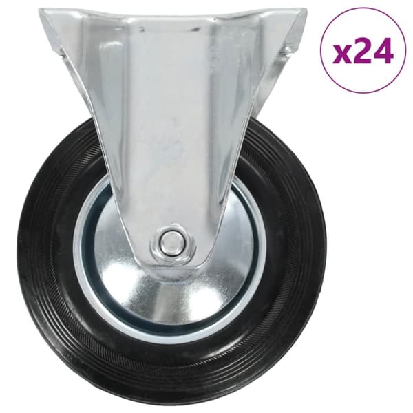 Mooistoerwonen 24 kpl kiinteät pyörät 125 mm