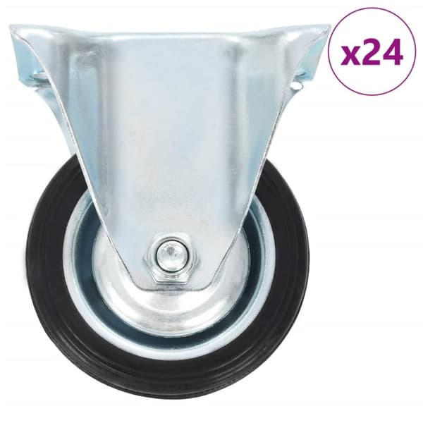 Mooistoerwonen 24 kpl kiinteät pyörät 50 mm