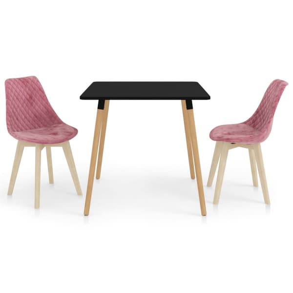 Mooistoerwonen 3-delt spisestuesett rosa 1