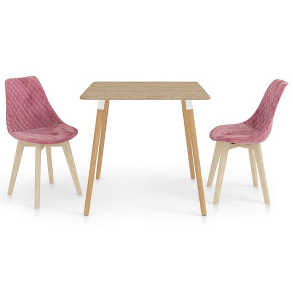 Mooistoerwonen 3-delt spisestuesett rosa 3
