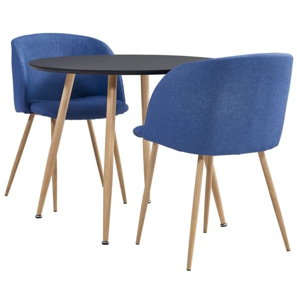 Mooistoerwonen 3-delt spisebordssæt stof blå 9