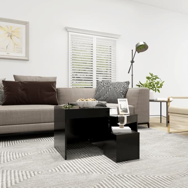 Mooistoerwonen 3-delt bordsett sponplate svart 2