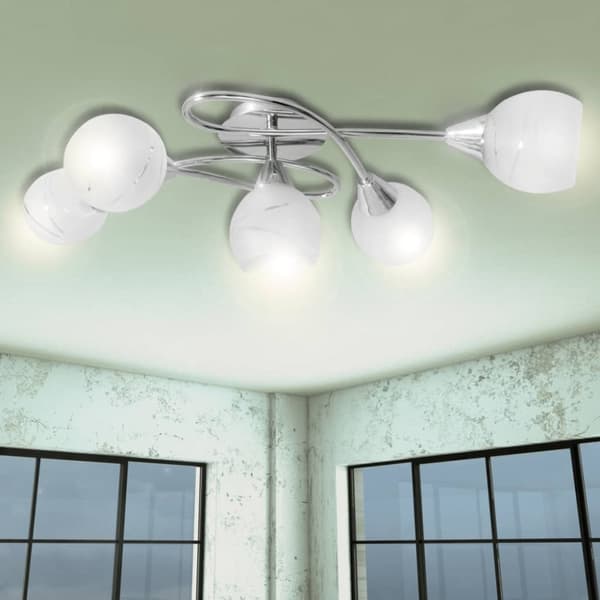 Loftlampe i glascylinderform inkl. LED-lampe