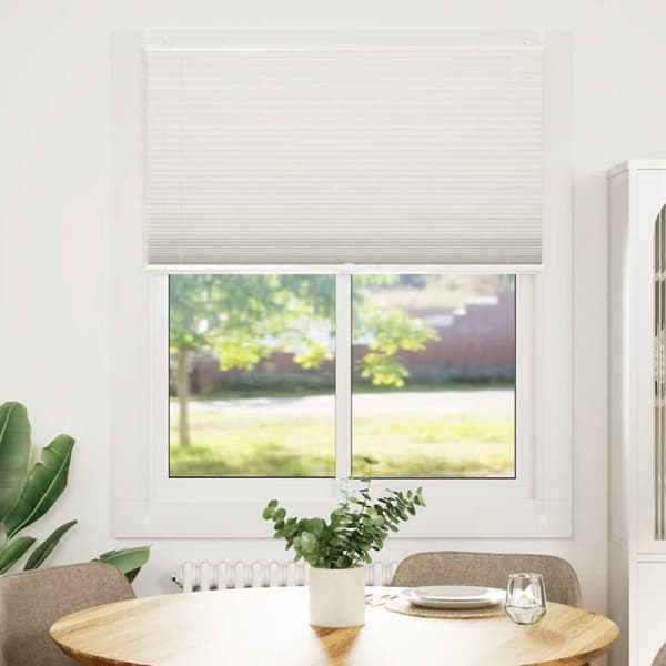 Plisseret rullegardin 90x200cm cremefarvet