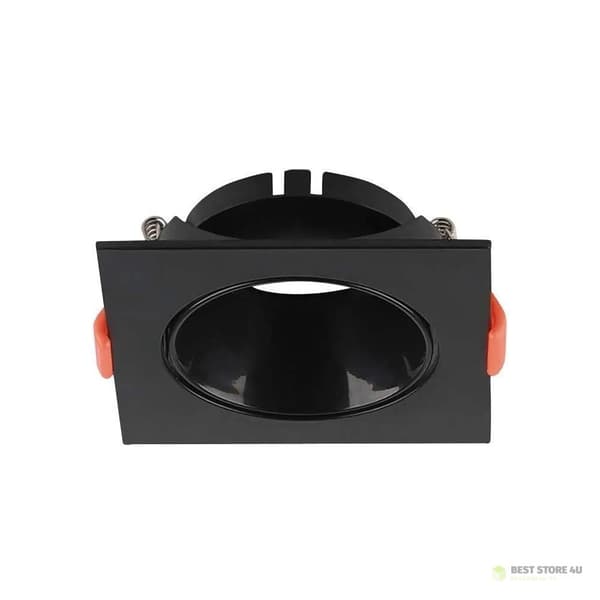 V-TAC GU10 Indbygget Firkantet Sort/Sort VT-932-B 3 års garanti