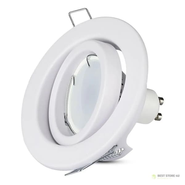 V-TAC GU10 Rund Bevægelig Øje Hvid VT-7227RD-WH