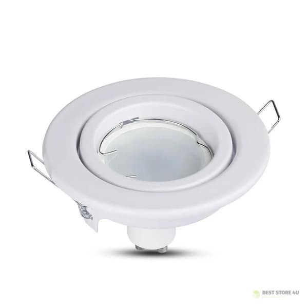 V-TAC GU10 Rund Bevægelig Øje Hvid VT-7227RD-WH