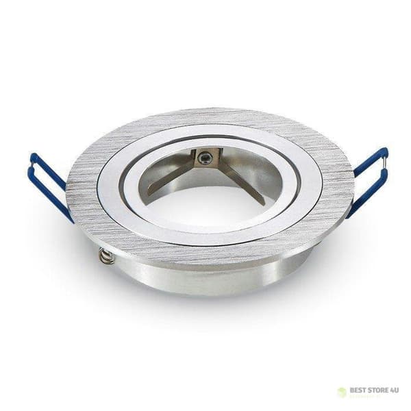 V-TAC Ögla Aluminium Gjuten 1xGU10 Rund Borstad Aluminium VT-782RD-AB