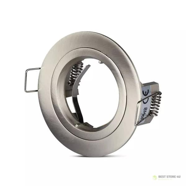 V-TAC Ögla Aluminium Gjuten GU10 Rund Satinerad VT-774-SN