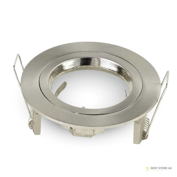V-TAC Ögla Aluminium Gjuten GU10 Rund Satinerad VT-774-SN