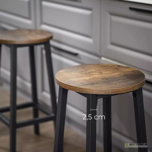 Set med 2 barstolar, höga barstolar