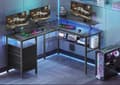 Pikkukuva 2 / 8: Pelipöytä L-Shape AC LED 150 cm