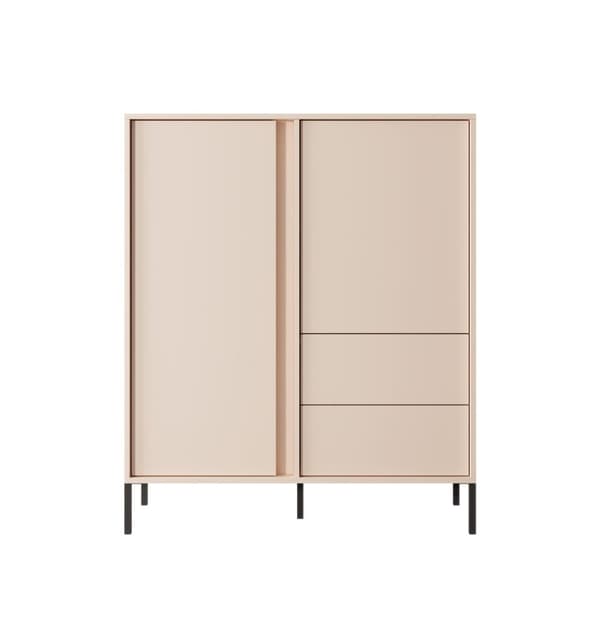 FURNLUX SKÄNK DAST BEIGE & SVART 103CM