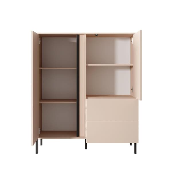 FURNLUX SKÄNK DAST BEIGE & SVART 103CM