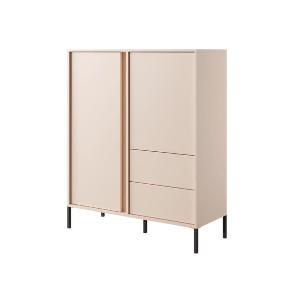 FURNLUX SKÄNK DAST BEIGE & SVART 103CM