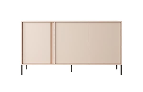 FURNLUX SKÄNK DAST BEIGE & SVART 153CM