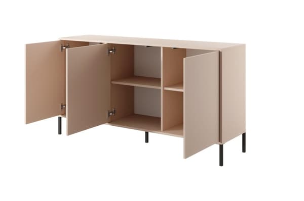 FURNLUX SKÄNK DAST BEIGE & SVART 153CM