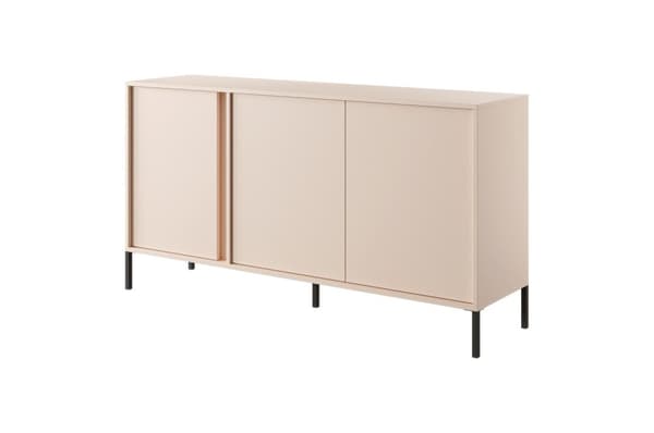 FURNLUX SKÄNK DAST BEIGE & SVART 153CM