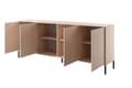 Miniatyrbillede 2 af 5: FURNLUX SKÆNK DAST BEIGE & SORT 203CM