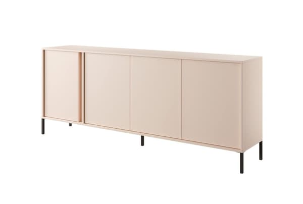 FURNLUX SKÆNK DAST BEIGE & SORT 203CM