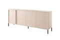 Miniatyrbillede 1 af 5: FURNLUX SKÆNK DAST BEIGE & SORT 203CM