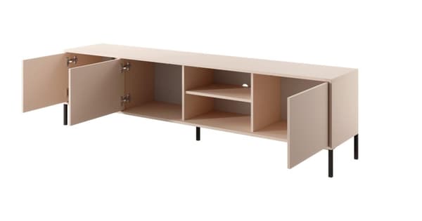 FURNLUX TV-BÄNK DAST BEIGE & SVART 203CM