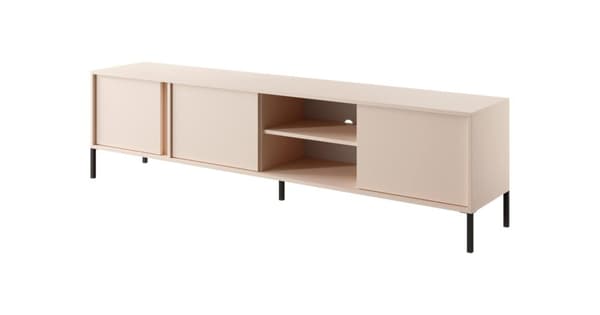 FURNLUX TV-BÄNK DAST BEIGE & SVART 203CM