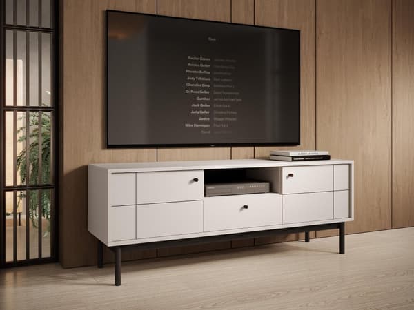FURNLUX TV-BÄNK JAPANDI BEIGE & SVART 154CM